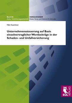 Unternehmenssteuerung auf Basis einzelvertraglicher Wertbeiträge in der Schaden- und Unfallversicherung Unternehmenssteuerung auf Basis einzelvertraglicher Wertbeiträge in der Schaden- und Unfallversicherung