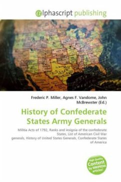 History of Confederate States Army Generals