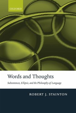 Words and Thoughts - Stainton, Robert J.