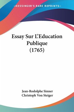 Essay Sur L'Education Publique (1765)