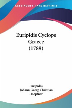Euripidis Cyclops Graece (1789)