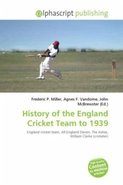 History of the England Cricket Team to 1939