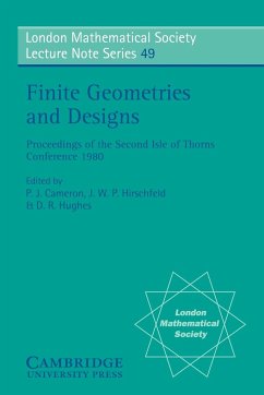 Finite Geometries and Designs - Hirschfeld, J. W. P.; Hughes, D. R.; Cameron, Peter J.