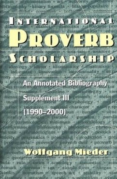 International Proverb Scholarship - Mieder, Wolfgang