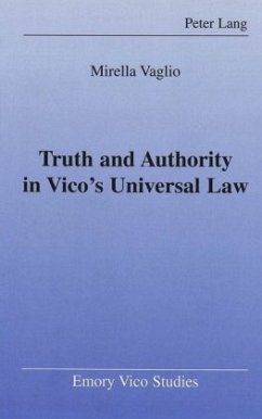 Truth and Authority in Vico's Universal Law - Vaglio, Mirella