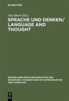 Cover Sprache und Denken / Language and Thought