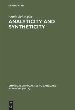 Analyticity and Syntheticity - Schwegler, Armin
