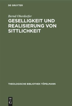 Cover Geselligkeit und Realisierung von Sittlichkeit