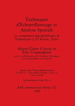 Cover Techniques d'Échantillonnage et Analyse Spatiale
