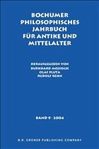 Bochumer Philosophisches Jahrbuch für Antike und Mittelalter
