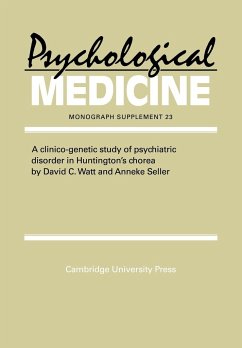 A Clinico-Genetic Study of Psychiatric Disorder in Huntington's Chorea - Watt, David C.