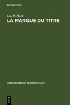 La marque du titre - Hoek, Leo H.