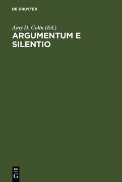Cover Argumentum e Silentio