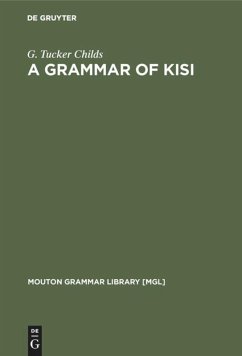 A Grammar of Kisi - Childs, G. Tucker