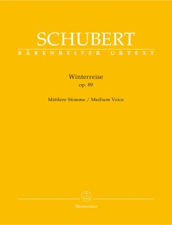 Cover Winterreise op.89 D911 für Gesang (mittel) und Klavier praktische Ausgabe