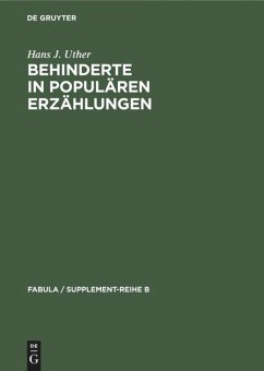 Cover Behinderte in populären Erzählungen