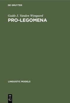 PRO-legomena - Wyngaerd, Guido J. Vanden