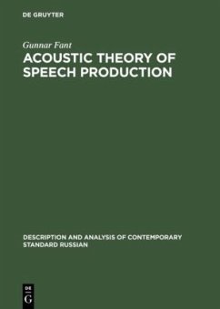 Acoustic Theory of Speech Production - Fant, Gunnar