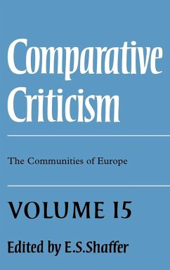 Comparative Criticism - Shaffer, E. S. (ed.)