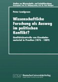 Wissenschaftliche Forschung als Ausweg im Politischen Konflikt?