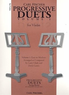 Cover Progressive Duets vol.1 for 2 string instruments violin score