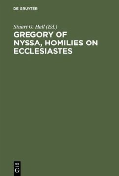 Gregory of Nyssa, Homilies on Ecclesiastes - Gregor von Nyssa