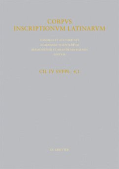 CIL IV Inscriptiones parietariae Pompeianae Herculanenses Stabianae. Suppl. pars 4. Inscriptiones parietariae Pompeianae. Fasc. 1. Ad titulos pictos spectantem / Corpus inscriptionum Latinarum. Inscriptiones parietariae Pompeianae Herculanenses Stabianae. Inscriptionum parietariaru Vol IV. Suppl. Pars IV. - Kruschwitz, Peter / Solin, Heikki / Weber, Volker (ed.). With Varone, Antonio