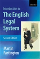 Cover Introduction to the English Legal System