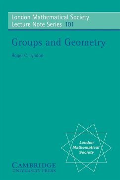 Groups and Geometry - Lyndon, Roger C.