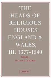 The Heads of Religious Houses 3 Volume Hardback Set