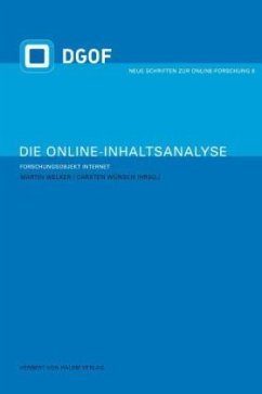Die Online-Inhaltsanalyse - Welker, Martin / Wünsch, Carsten (Hrsg.)