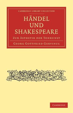 Handel Und Shakespeare - Gervinus, Georg Gottfried