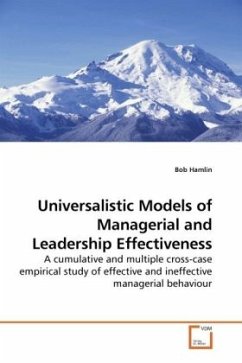 Universalistic Models of Managerial and Leadership Effectiveness - Hamlin, Bob