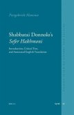 Shabbatai Donnolo's Sefer Ḥakhmoni: Introduction, Critical Text, and Annotated English Translation