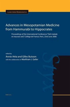 Advances in Mesopotamian Medicine from Hammurabi to Hippocrates