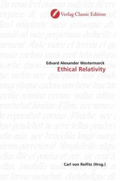 Ethical Relativity - Westermarck, Edvard A.