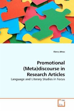 Promotional (Meta)discourse in Research Articles - Afros, Elena