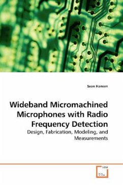 Cover Wideband Micromachined Microphones with Radio Frequency Detection