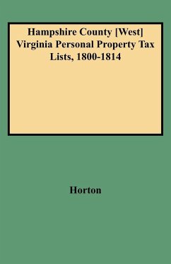 Hampshire County [west] Virginia Personal Property Tax Lists, 1800-1814