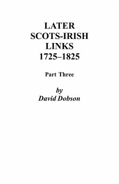 Later Scots-Irish Links, 1725-1825 - Dobson, David