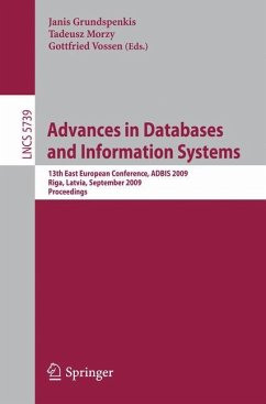 Advances in Databases and Information Systems - Grundspenkis, Janis / Morzy, Tadeusz / Vossen, Gottfried (Bandherausgegeber)