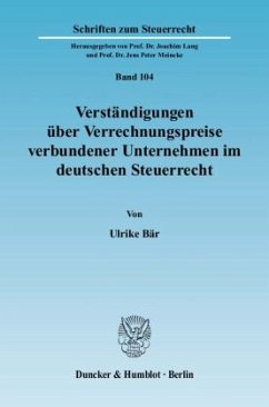 Cover Verständigungen über Verrechnungspreise verbundener Unternehmen im deutschen Steuerrecht.