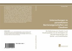 Cover Untersuchungen zu parazellulären Barriereeigenschaften von Claudinen
