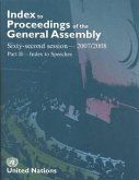 Index to Proceedings of the General Assembly 2007-2008: Index to Speeches