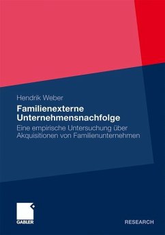 Familienexterne Unternehmensnachfolge - Weber, Hendrik