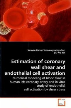 Estimation of coronary wall shear and endothelial cell activation