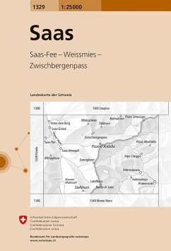Cover Landeskarte der Schweiz Saas