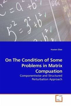 On The Condition of Some Problems in Matrix Compuation - Diao, Huaian
