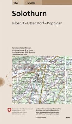Cover Landeskarte der Schweiz 1127 Solothurn