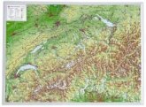 Schweiz, Reliefkarte, Klein. Switzerland